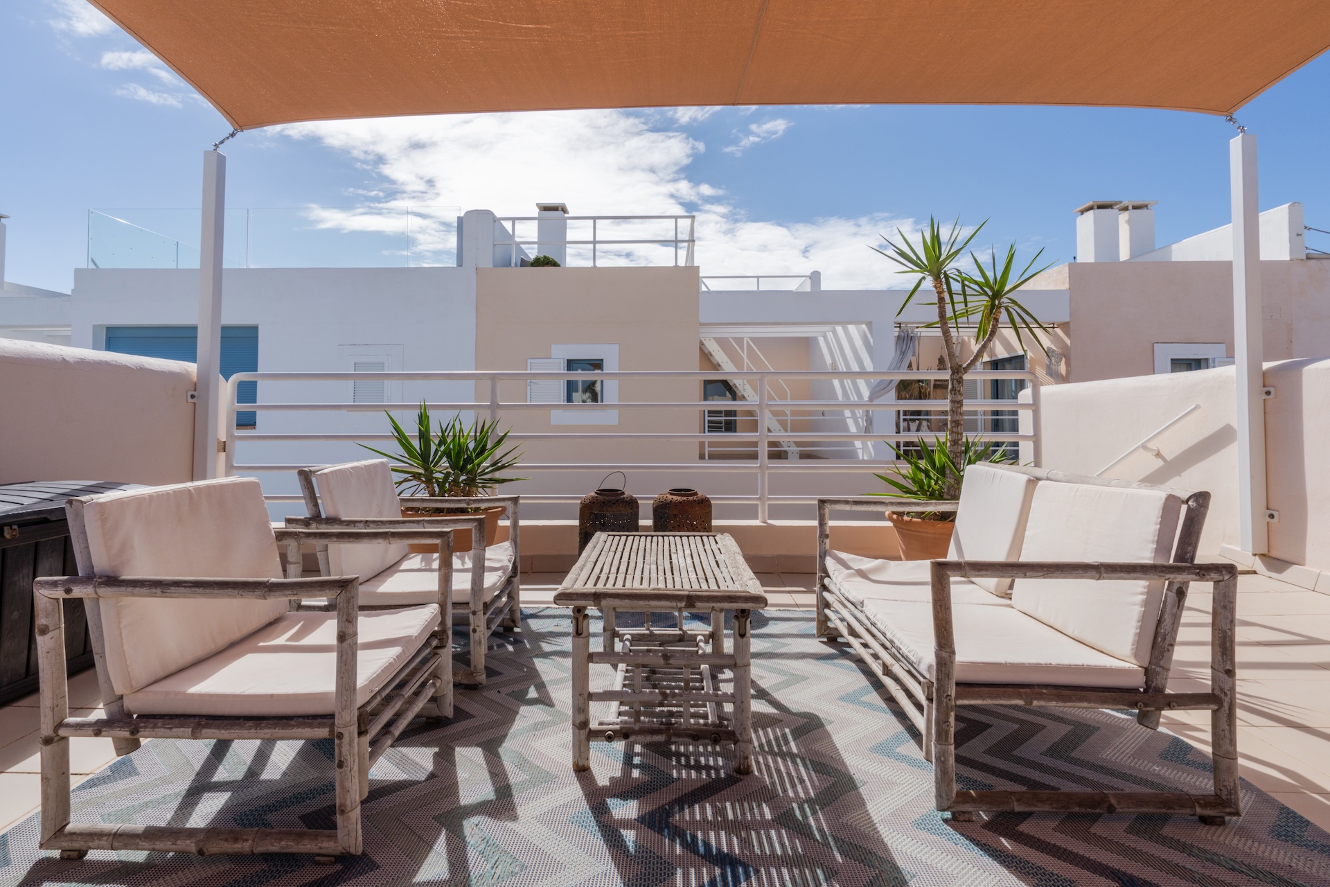 Resa Estates Ibiza sale ted koop Cala Tarida patio townhouse roof terrace.JPG